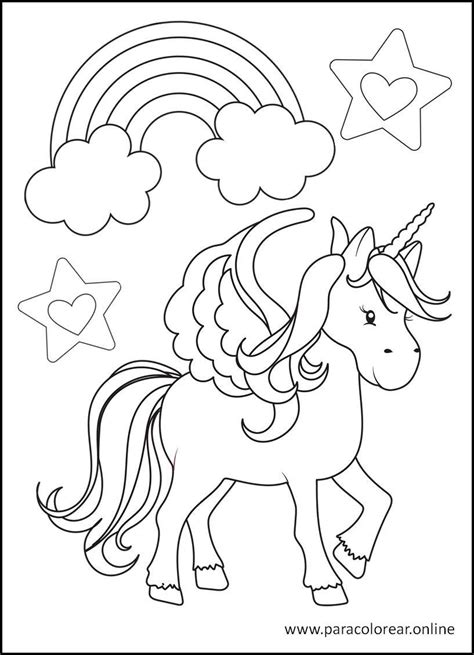 Los mejores Dibujos de Unicornios para Colorear Imprimir y ...