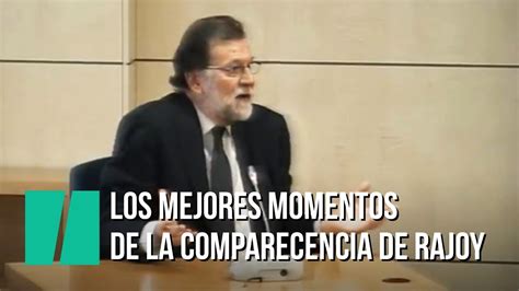 Los mejores momentos del paso de Rajoy por la Audiencia Nacional   YouTube