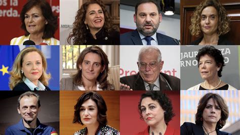 Los ministros del Gobierno de Pedro Sánchez | El Mundo Today