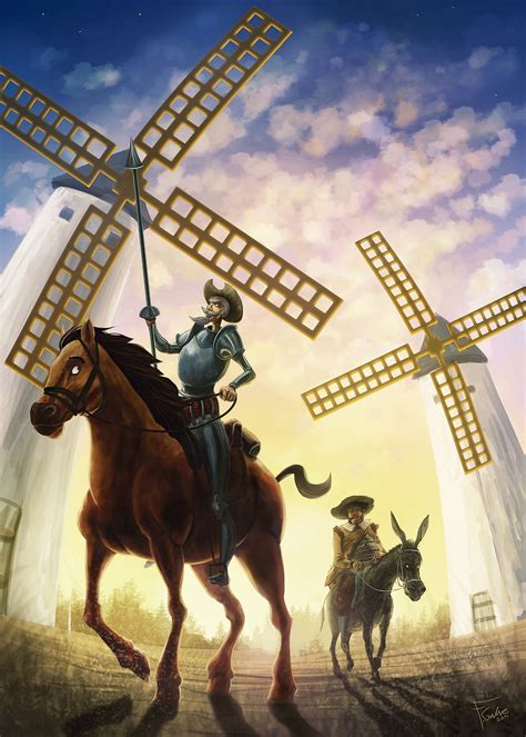 Los molinos! | Don quijote dibujo, Frases de don quijote, Don quijote