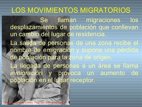 Los Movimientos Migratorios