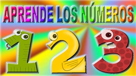 Los números 1, 2 y 3 para niños y niñas.   YouTube