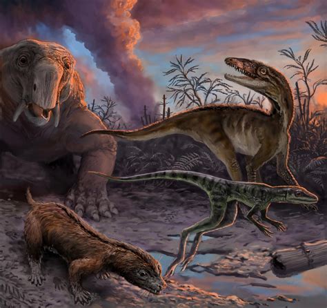 Los primeros dinosaurios aparecieron poco después de sus ...