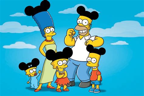 Los Simpson le dan la bienvenida con respeto a Mickey ...