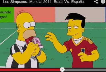 Los Simpson señalan a España comprando a un árbitro ¿Por ...