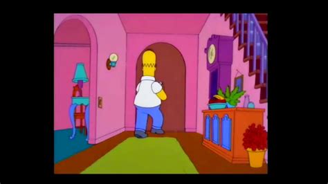 Los Simpsons Homero escaleras sotano latino YouTube