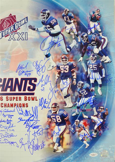 Lot Detail 1986 New York Giants team signed 20x24 photo