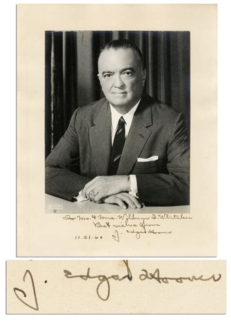 Lot Detail     J. Edgar Hoover   9   x 11.25   Portrait ...