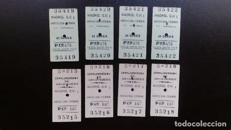 lote 4 billetes tren madrid barcelona + 4 compl   Comprar Billetes de ...