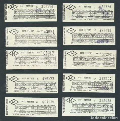 lote billete ticket de tren metro barcelona año   Comprar Billetes de ...