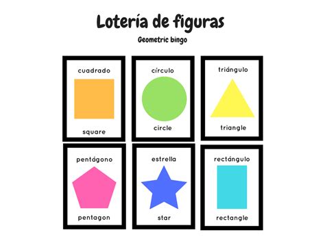 Loteria De Figuras Geometricas Para Imprimir