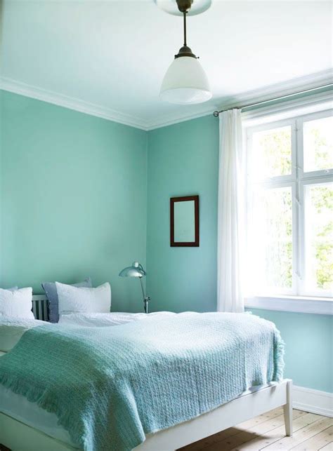 Love the wall color in this bedroom. Via My Scandinavian ...