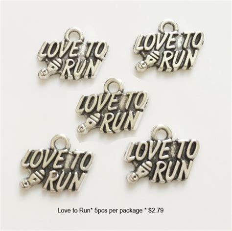 Love to Run Track Cross Country Charms | Cross country running, Cross ...