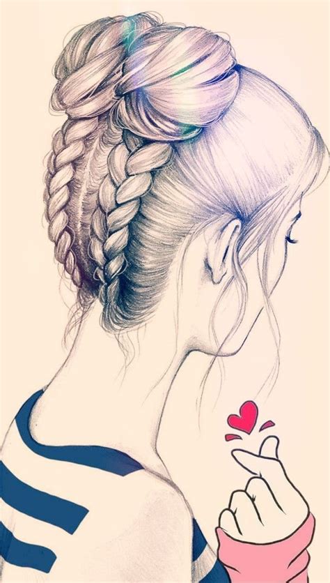 Lovely girl | Art drawings beautiful, Abstract pencil drawings, Girly ...