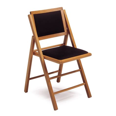 LS4: Silla plegable de madera, asiento y respaldo ...