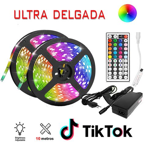 Luces Colores Tiktok Premium 10 metros/Cinta Led ...