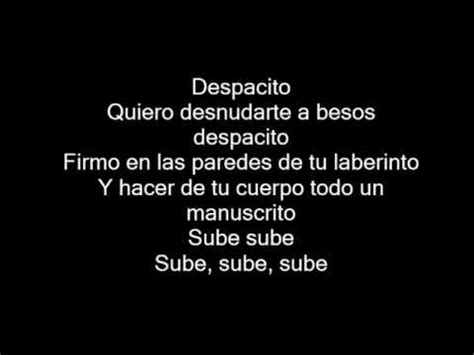 Luis Fonsi Ft. Daddy Yankee   Despacito  Letra    YouTube