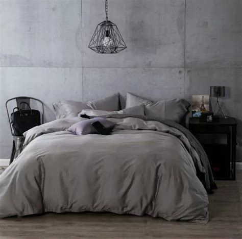Luxury dark gray grey egyptian cotton bedding sets sheets ...