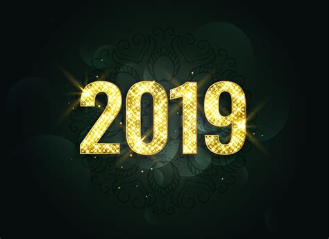 luxury style 2019 new year sparkles background   Download ...