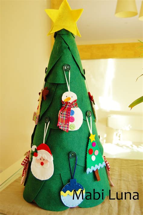Mabi Luna: Árbol de Navidad de fieltro  manualidades ...