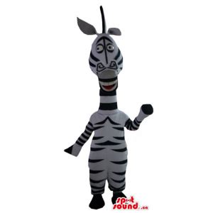 Madagascar personaje de dibujos animados de cebra de la mascota del ...