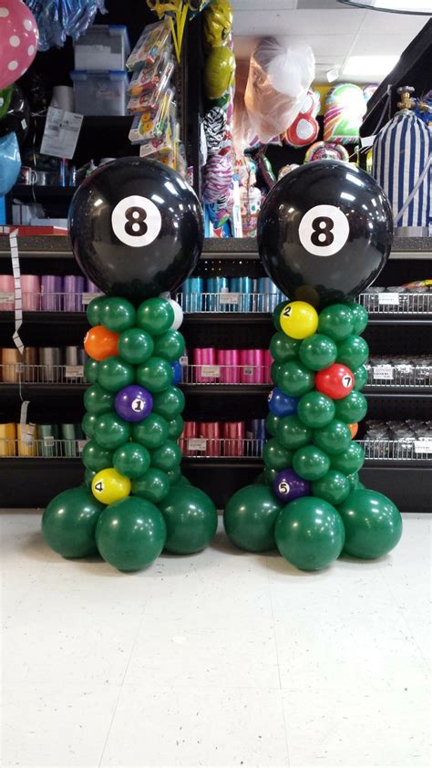 Made these for a Billiard themed 60th birthday party ...