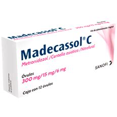 Madecassol C, metronidazol, vaginitis, óvulos vaginales ...