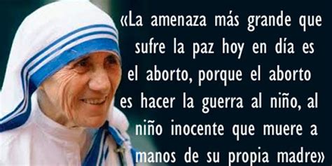 Madre Teresa De Calcuta Sobre El Aborto   El Sobre Importante