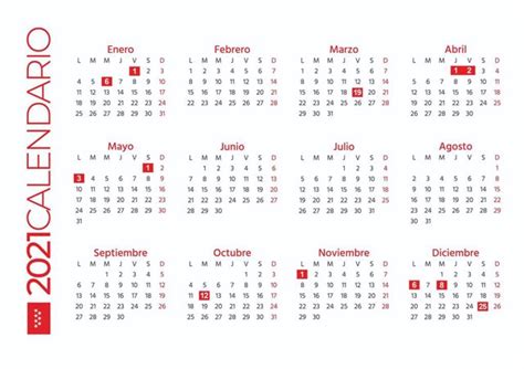Madrid estrena calendario laboral: 12 festivos y otros dos de carácter ...