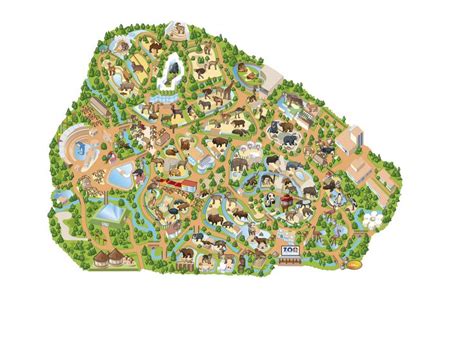 Madrid Zoo interactive map : learn Spanish names and info ...