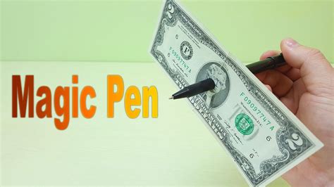 Magic Tricks With Money Two Dollars and Magic Pen Easy ...