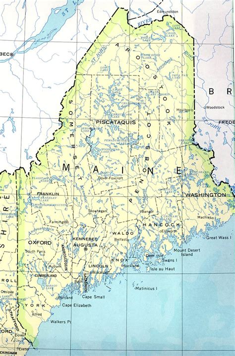 Maine Maps Towns