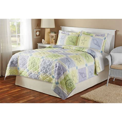 Mainstays Sea Breeze Quilt Sham Twin Full Queen King Size ...