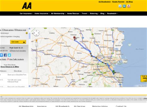 Major increase in number of American users of AA route planner