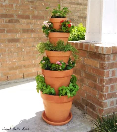 Make your own tiered terra cotta planter   DIY Everywhere