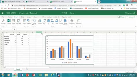 Making a basic graph in Office 365 Excel   YouTube