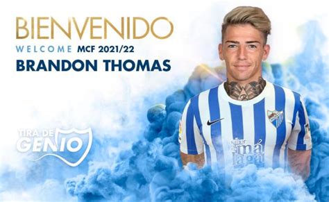 Málaga CF | Brandon Thomas ya es nuevo jugador del Málaga ...