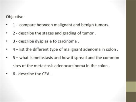 malignant and benign tumors , the stages and grading of ...