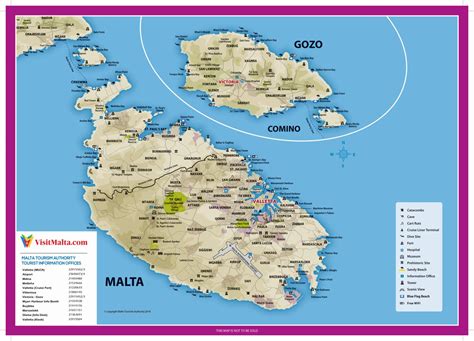 Malta & Gozo A3 Map 1 by Malta Tourism Authority   Issuu