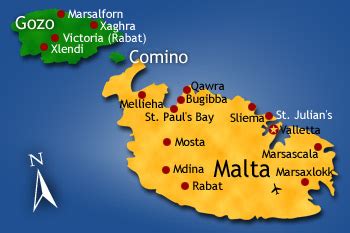 Malta map | Gay Guide Malta