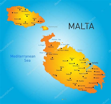 Malta país — Vetor de Stock  olinchuk #46268355