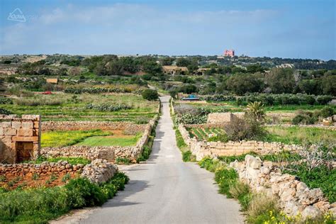 Malta s country side. Red Tower and Ghadira Bay area ...