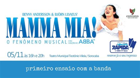 Mamma Mia! O Musical   Primeiro Ensaio da Banda   YouTube