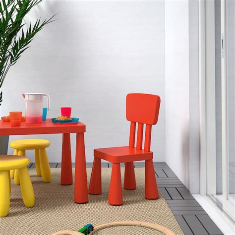 MAMMUT Silla para niño   int/ext, rojo   IKEA