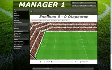 Manager 1 Juego Manager de Futbol Online con Visor de ...