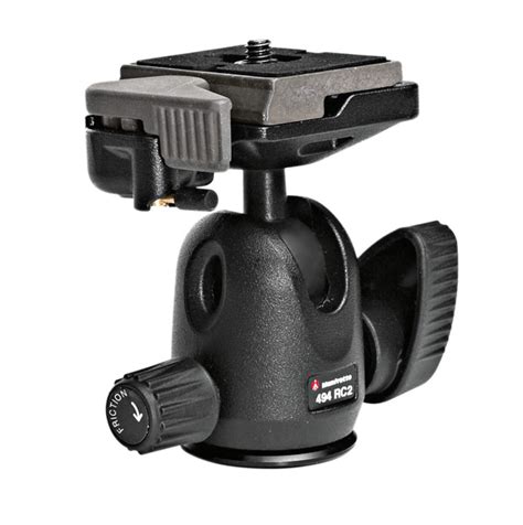 Manfrotto 494RC2 Mini Ball Tripod Head with RC2 Quick Release Plate ...