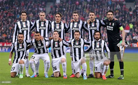 Mannschaftsfoto von Juventus Turin Viertelfinale FC Bayern ...