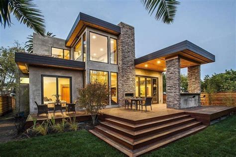 Mansión rústica estilo californiano | Modern prefab, Architecture house ...