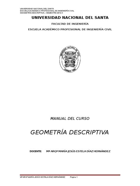 Manual de Geometria Descriptiva | Línea  Geometría ...