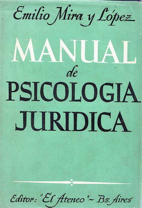 Manual de Psicología Jurídica | Psiquiatria.com